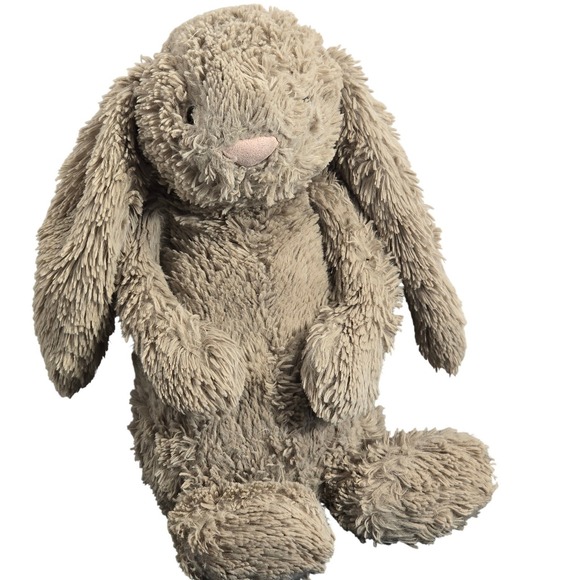 Jellycat Other - Retired Jellycat London Bashful Bunny Plush SILVER Taupe Stuffed Rabbit 12 Inch